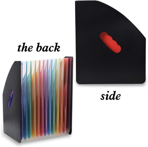 SAYEEC 13 Pockets Accordion File Organizer, Vertical Expanding File Folder for Office Home Class