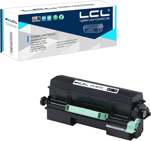 LCL Compatible Toner Cartridge Replacement for Ricoh 407319 SP 4500A 3600DN 3610SF (1-Pack Black)