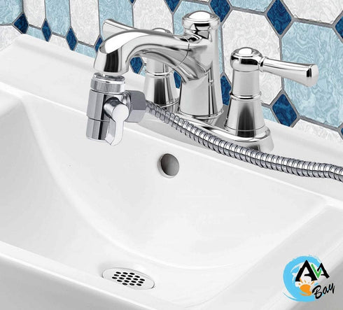 80" AVAbay Sink Faucet Handheld Bidet Sprayer for Toilet I Bidet Attachment for Warm & Cold Water I Long Hose Perfect