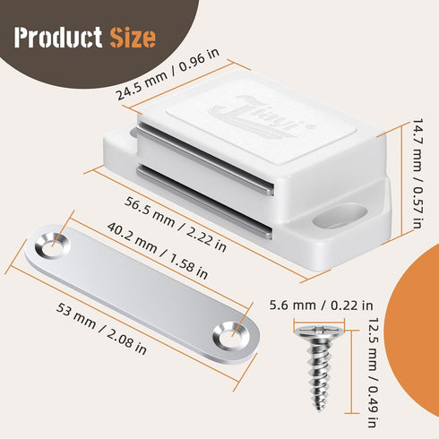 12 Pack Closet 30LB) Cabinet Magnetic Door Catch Jiayi Plastic Cabinets Door Magnets for Small Furniture Closure