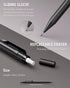 Four Candies Metal Mechanical Pencils, 0.5 & 0.7 mm, 2PCS with Dual Spring, Lead Refills, Erasers for Writing