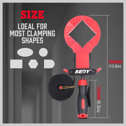 SEDY Band Clamp, Quick Release Strap Clamp for Woodworking