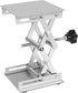 XCD Lab Scissors Jack, Stainless Steel 4 x 4 inch Laboratory Support Jack Platform, Expandable Lift Height