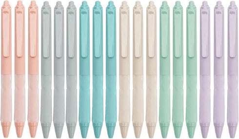 Linbsunne 18-Pack Medium Point 1mm Black Ballpoint Pens with Super Soft Grip for Men Women