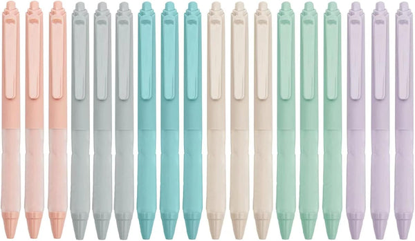 Linbsunne 18-Pack Medium Point 1mm Black Ballpoint Pens with Super Soft Grip for Men Women