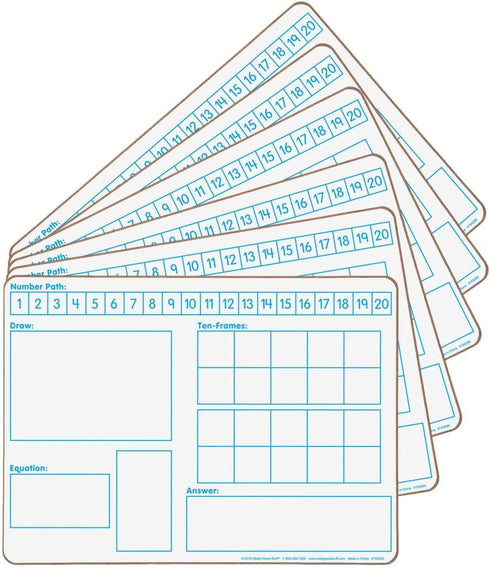 Two-Sided Dry Erase Boards Set for Solving Problems