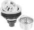 Healeved Universal Bathtub Drain Stopper Shower Drain Hair Catcher with Stainless Steel