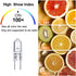 GY6.35 Bulbs 12V 20W T3/T4 GY6.35 Bulbs 12 Pack Bulb 2 Dimmable 2700K 2 GY6.35 Light JC Bi-pin Capsule Crystal Clear