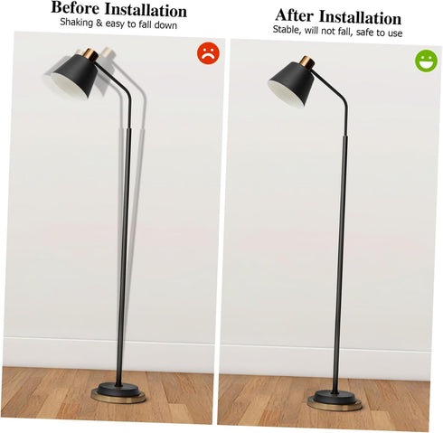 Sturdy Weighted Base for Floor Lamps - Secure Support for Desk and Bedside Lighting