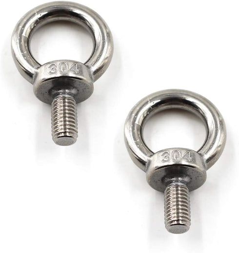 M4 Ring Shape Lifting Threaded Eye Bolt, 304 Stainless Steel for Eye Nut Fastener, 20 Pack