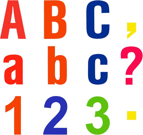 Tenare 268 Pcs Bulletin Board Letters, Alphabet Numbers and Punctuation Cutouts for Classroom Chalkboard Bulletin Board