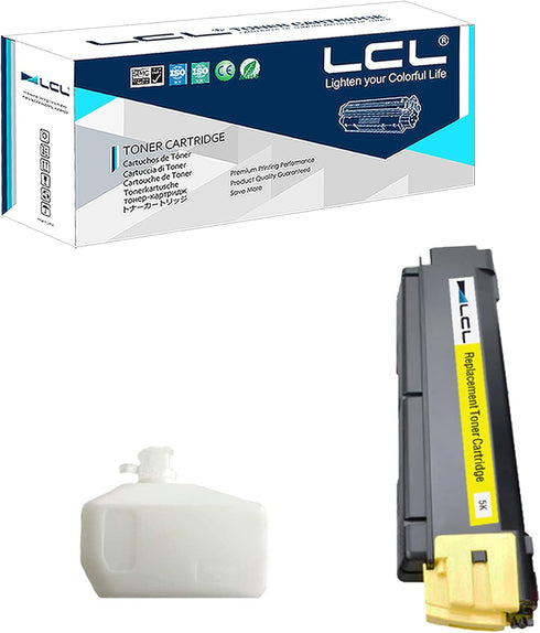 LCL Compatible Toner Cartridge Replacement for Kyocera TK592 TK-592Y, 1-Pack Yellow for Laser Printers