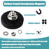 aosdanting 4pcs M6 Rubber Coated Magnets with Bolts, Heavy Duty Magnets Male Thread, Strong Mounting for Fixing Lights