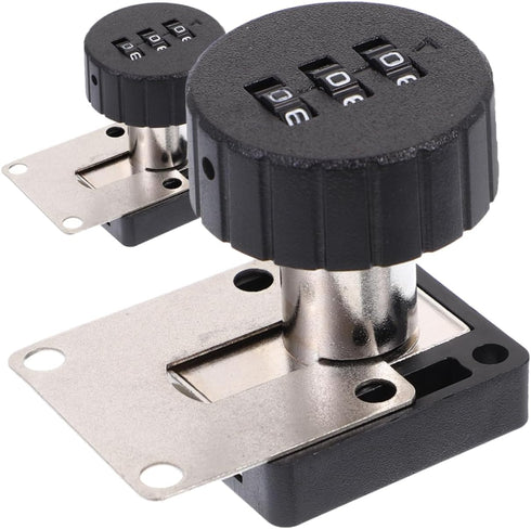 Generic Padlocks Furniture Locks 2pcs Combination Lock for Cabinets Bedside Tables and Office