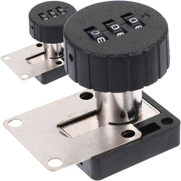 Generic Padlocks Furniture Locks 2pcs Combination Lock for Cabinets Bedside Tables and Office