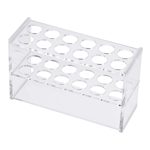YOKIVE Tube Rack Holder, Acrylic for 25ml Lab Test Tubes, Clear, 2x6-Sockets