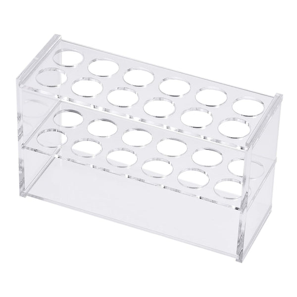 YOKIVE Tube Rack Holder, Acrylic for 25ml Lab Test Tubes, Clear, 2x6-Sockets