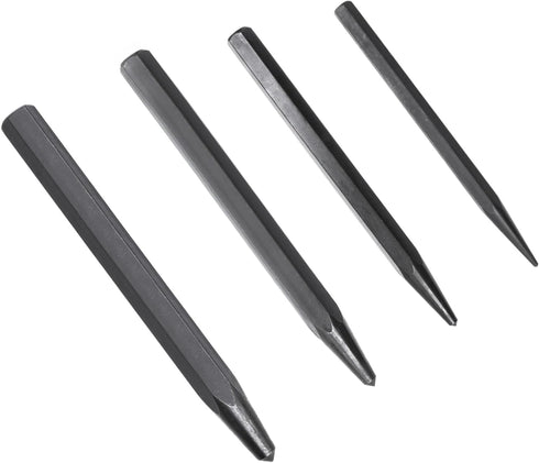 62215 Center Punch Kit, 4-Piece Tool Set for Metal