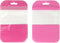 Clear Window Half Pink Plastic Resealable Bags with Butterfly Hang Hole for