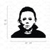 Michael Myers Halloween Holiday Decals, Funny Horror Living Room Sticker for Door, Window, Mirror Vinyl Art
