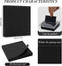 Pop Up Black Sticky Notes (8 Pack) 3 x 3 Inches, Gel Pens for Black Paper (12 Pens), Applicable to Families Schools