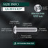 1/4-20 x 1-1/2" Button Head Socket Cap Bolts Screws, 304 Stainless Steel 18-8, Allen Hex Drive, Bright Finish, Pack of