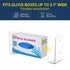 (1-Tier) NiHome Clear Acrylic Wall Mount Glove Box Holder Tissue Box Dispenser for Kitchen, Bathroom, Garage, Lab