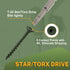 LIONMAX 3 Inch Deck Screws #10 x 3", 100 PCS, Rust Resistant, Exterior Epoxy Coated, T25 Star Bit Included, Green