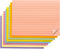 Lined Self Stick Post-it Notes, 6 x 8 in, 8 Pack Large Ruled Stickies, Strong Adhesive, 50 Sheets/Pad for Home, Office,