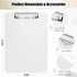 Hongri 2 Pack Plastic Clipboards with Pen Holder, 8.5x11 Letter Size for Classroom, Office, School