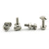 10pcs M6 x 20mm Hammer Head Bolt T Screw & 10pcs M6 Hexagon Flange Nut Set, Carbon Steel Nickel Plated