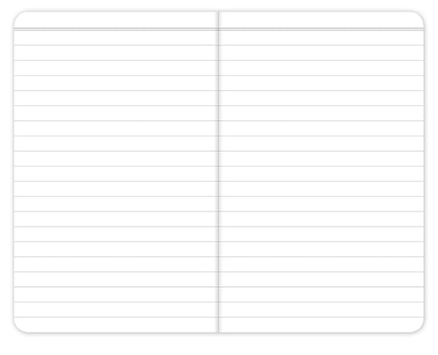 Elan Publishing Company Field Notebook/Pocket Journal, 3.5"x5.5", Assorted Colors, Pack of 5