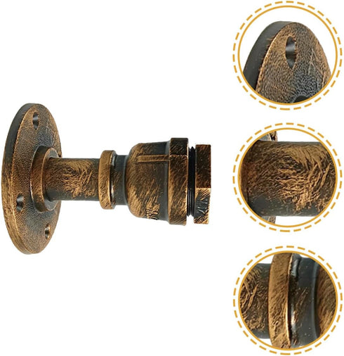 Cabilock Retro Industrial Wall Sconce Lamp for Vanity Mirror Bedside Wall Light Fixture in Rust Finish for Bathroom