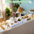 6Pcs Set Set 7.87x8.03 Inch UNICRAFTALE White Acrylic Riser Buffet Display Risers Square Cake Stand Nesting Dessert
