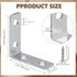 40 Pack 1.5 Inch 90 Litoexpe L Bracket Corner Braces with Screws, Degree Steel Joist Right Angle Brackets for Wood