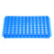 YOKIVE Tube Rack Holder - Double Panel Polypropylene for 0.2ml, 0.5ml, 1.5ml, 2ml Lab Test Tube (Blue, 96-Sockets)