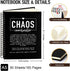 Chaos Coordinator 160 Blank Pages Hardcover Spiral Notebook, Thank You Gift for Leader Coworker Teacher Boss Admin Manager, Appreciation Gift for Boss Admin Team HR Secretary Assistant