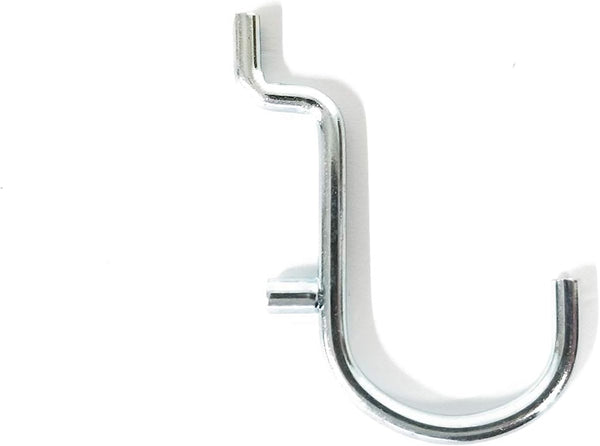50-Pack Jumbo J 1/8" Thick All Metal Garage Hanger for 1/8 to 1/4 Inch Pegboard
