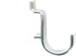 50-Pack Jumbo J 1/8" Thick All Metal Garage Hanger for 1/8 to 1/4 Inch Pegboard