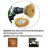 5pcs Brass Wire Wheel Brush Kit for Drill, Crimped Cup Brush with 1/4-Inch Shank