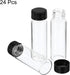 PATIKIL 15mL Reagent Media Bottle, 24 Pack Round Glass Storage Bottles Plastic Screw Cap for Lab Home, Clear by PATIKIL