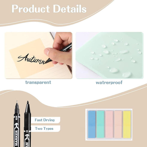 Bible Study Kit with Bible Journaling Supplies, Highlighters, Gel Pens, Bible Tabs, Tapes, Sticky Notes, Paper Clips,