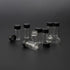 50 pcs Clear Glass Vials, Empty 5 ml Bottles for Liquid Sampling with Screwcap