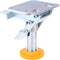 Trolley Brake Floor Lock Iron Galvanized Trolley Cart Lock with TPU Pad