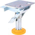 Trolley Brake Floor Lock Iron Galvanized Trolley Cart Lock with TPU Pad