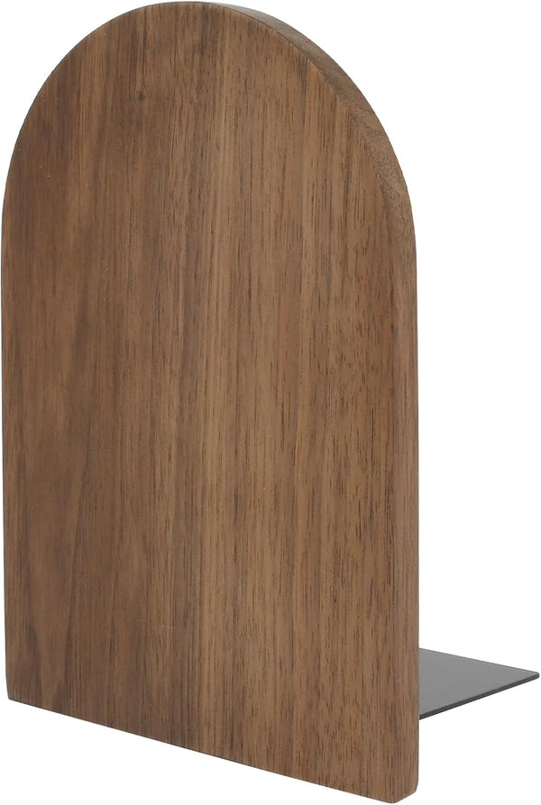 ZJRDYYK Wood Book Ends, Non Skid Desk Book Stands, Decorative Books Holder Creative