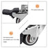 5pcs 1 Inch NUOBESTY TPR Swivel Stem Casters Grey Silent Replacement Wheels for Furniture Cart Rolling Industrial Use