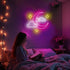 Bklphsey Dimmeable Light14in*13in Moon Cloud Star Neon Sign Pink Led Neon signs for Wall Decor Moon Cloud Star LED Neon