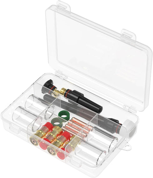 YESWELDER 22Pcs #10 Pyrex Glass Cup Kit for TIG Welding Torch Stubby Gas Lens WP-17/18/26.
