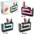 Tape Dispenser with Pen Holder - Retro Cassette Heat Tape Dispenser, Cute Roll Holder with Paperclips for Office Storage